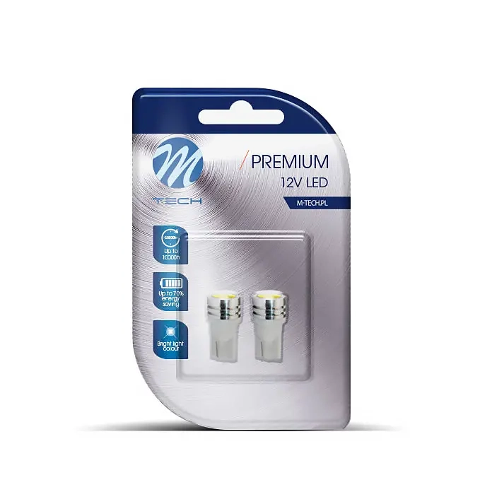 LED-Lampe W5W klar W2.1x9.5d - LED-Lampen und LED-Kits - 5901508510501 - 0