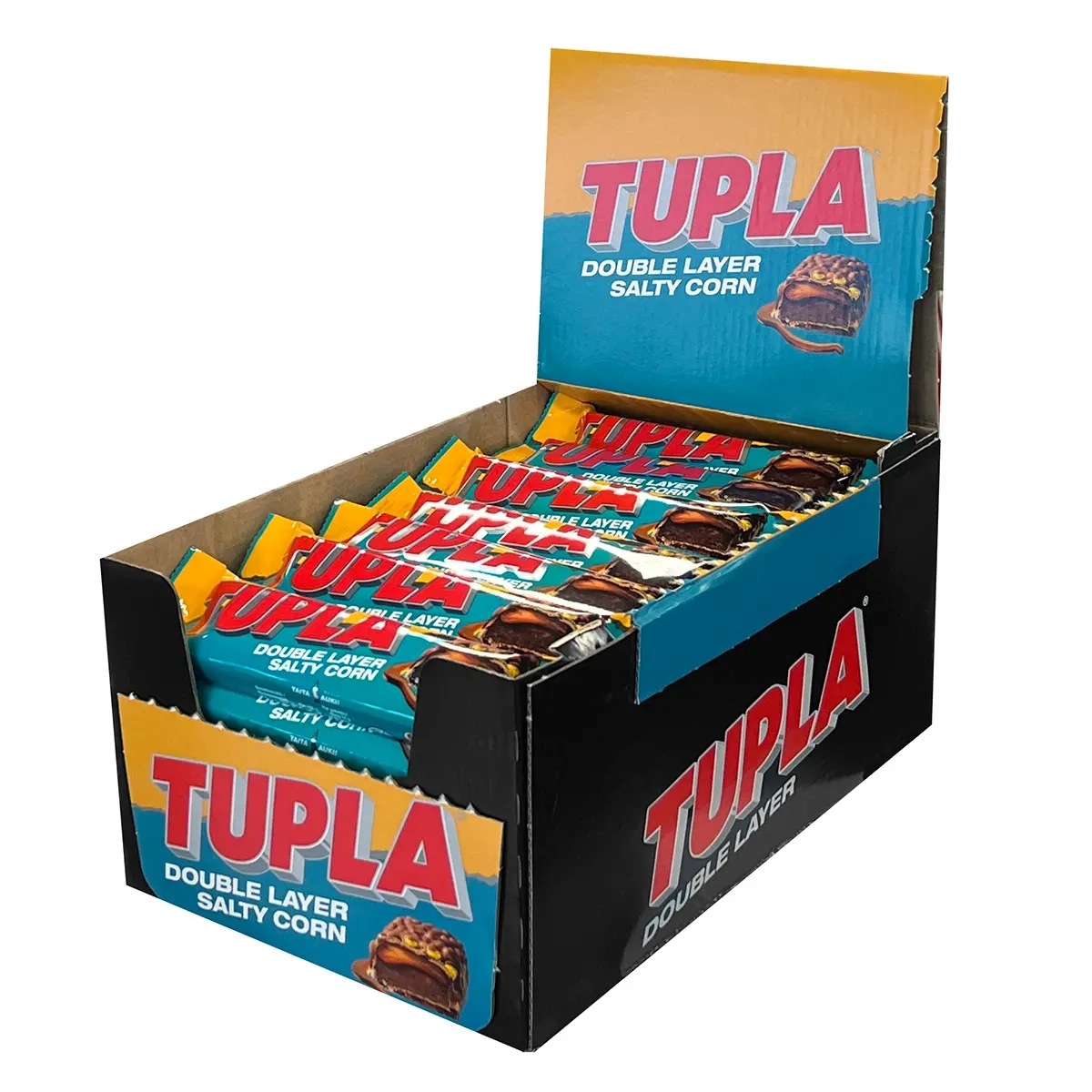 Tupla Double Layer Salty Corn 48g 42 Stück - Süßigkeitenriegel - 6420256434284 - 0