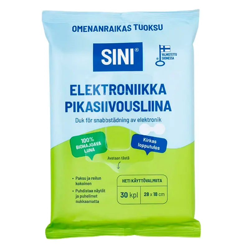 Sini Schnellreinigungstuch Elektronik 30 Stk - Reinigungstücher und Waschschaumstoffe - 6423800037658 - 0
