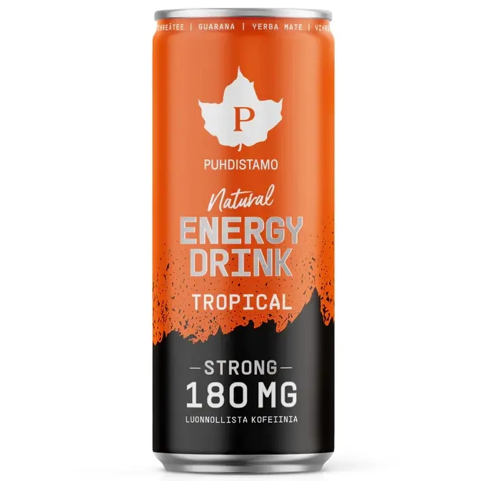 Natural energidryck Tropical Strong 330ml Pureness - Energidrycker - 6430039225329 - 0