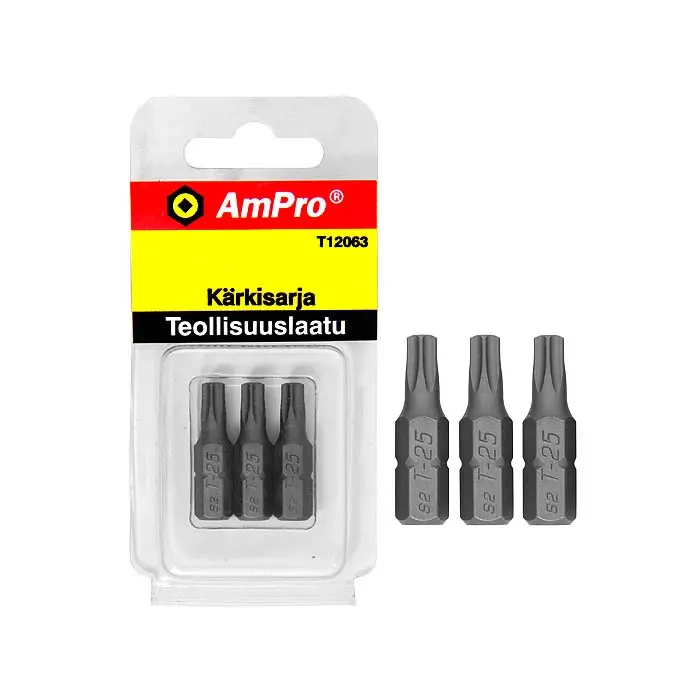 Bit-Set AmPro T15 3 x 25mm - Bits - 795609120616 - 0