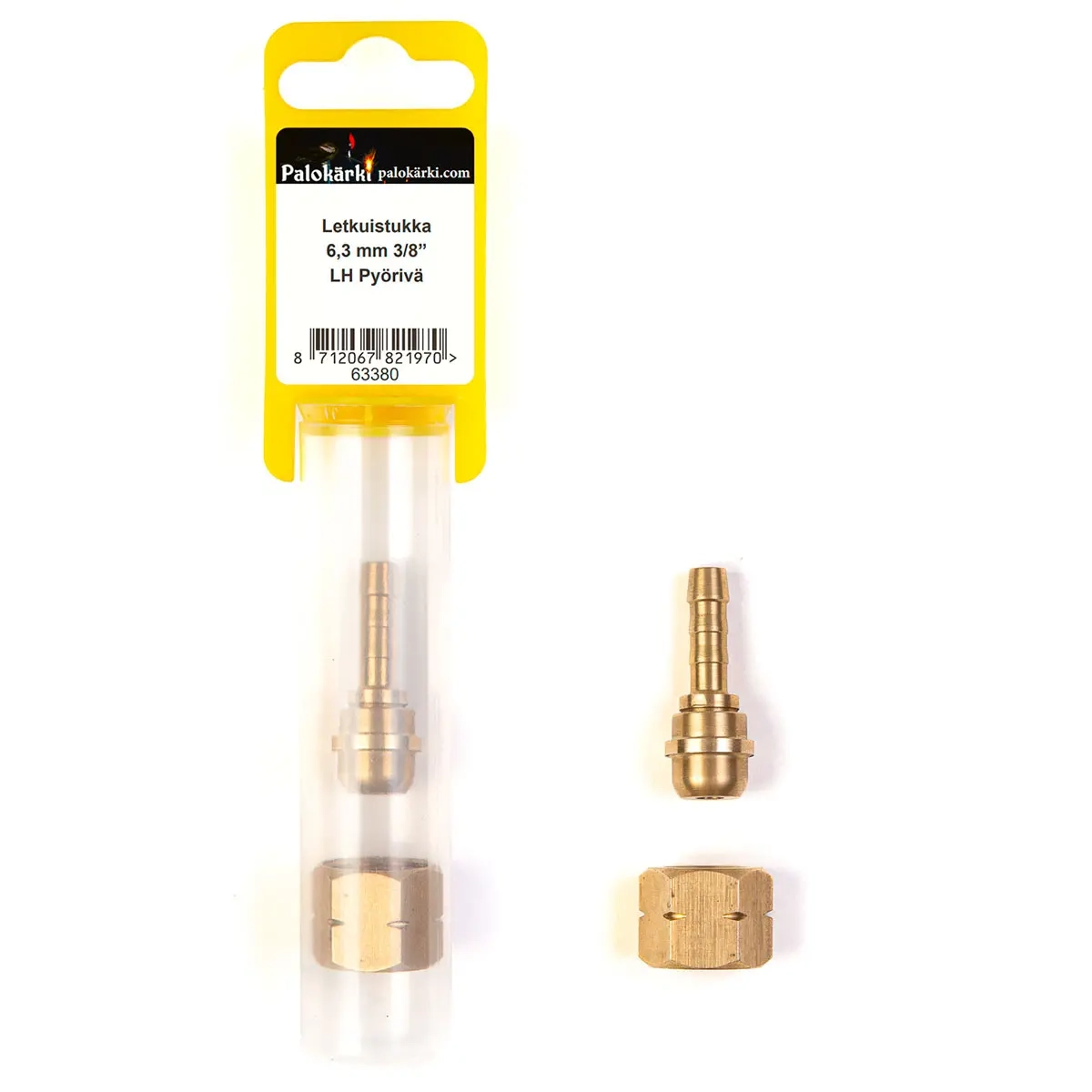 Schlauchkupplung drehbar für 6,3 mm Schlauch 3/8