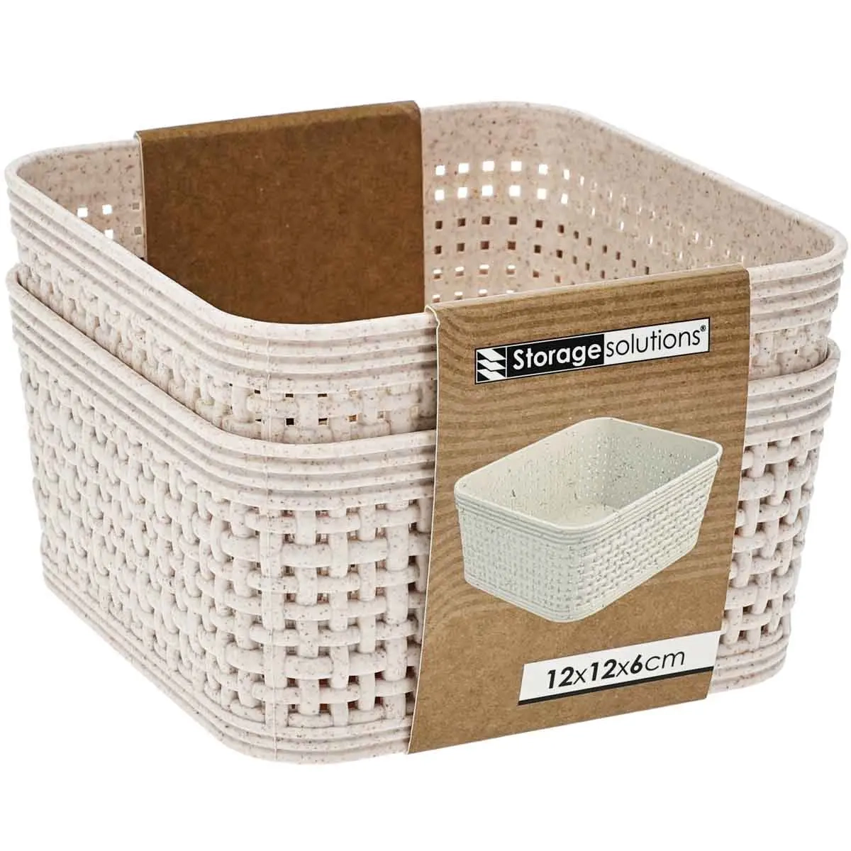 Aufbewahrungskorb Harmony Set 2 Stück 12x12x6 - Aufbewahrungskörbe - 8721037324212 - 0
