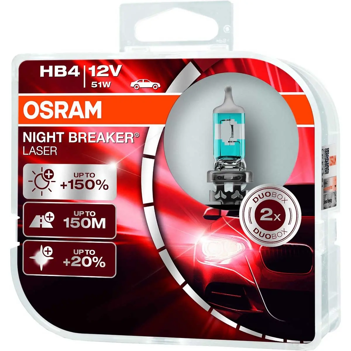 Osram Night Breaker Laser Glühbirne HB4 1 - Halogenlampen - 4052899992153 - 0