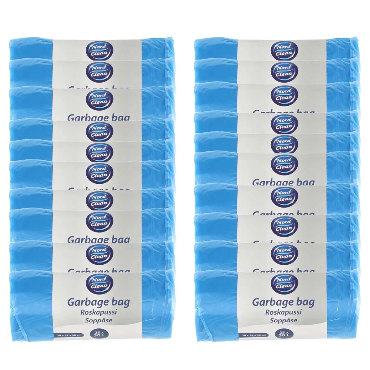 Müllbeutel blau 25 Stück 30L 20 Rollen - Müllsäcke und Müllbeutel - 6410410196523 - 0