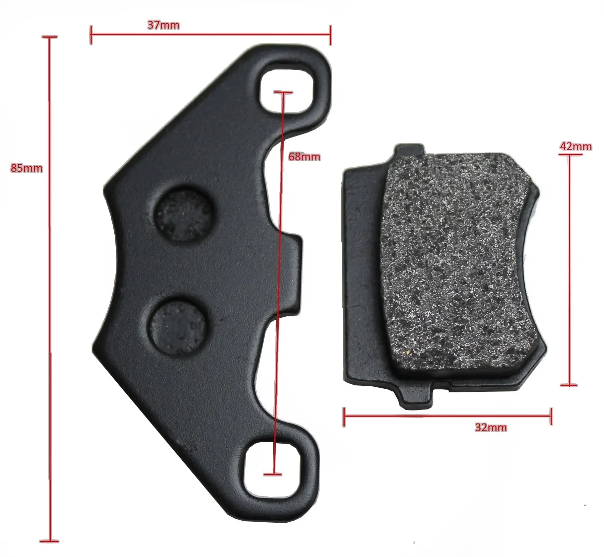 Crossi 110-140cc Hinterbremsbeläge Universalmodell - Bremsbeläge für Motocross und Moped - 6438471000092 - 1