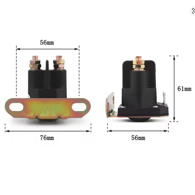 Universalsolenoid, 4-polig, 200A - Rasenmäher-Anlasser und Solenoide - 6438471351750 - 1