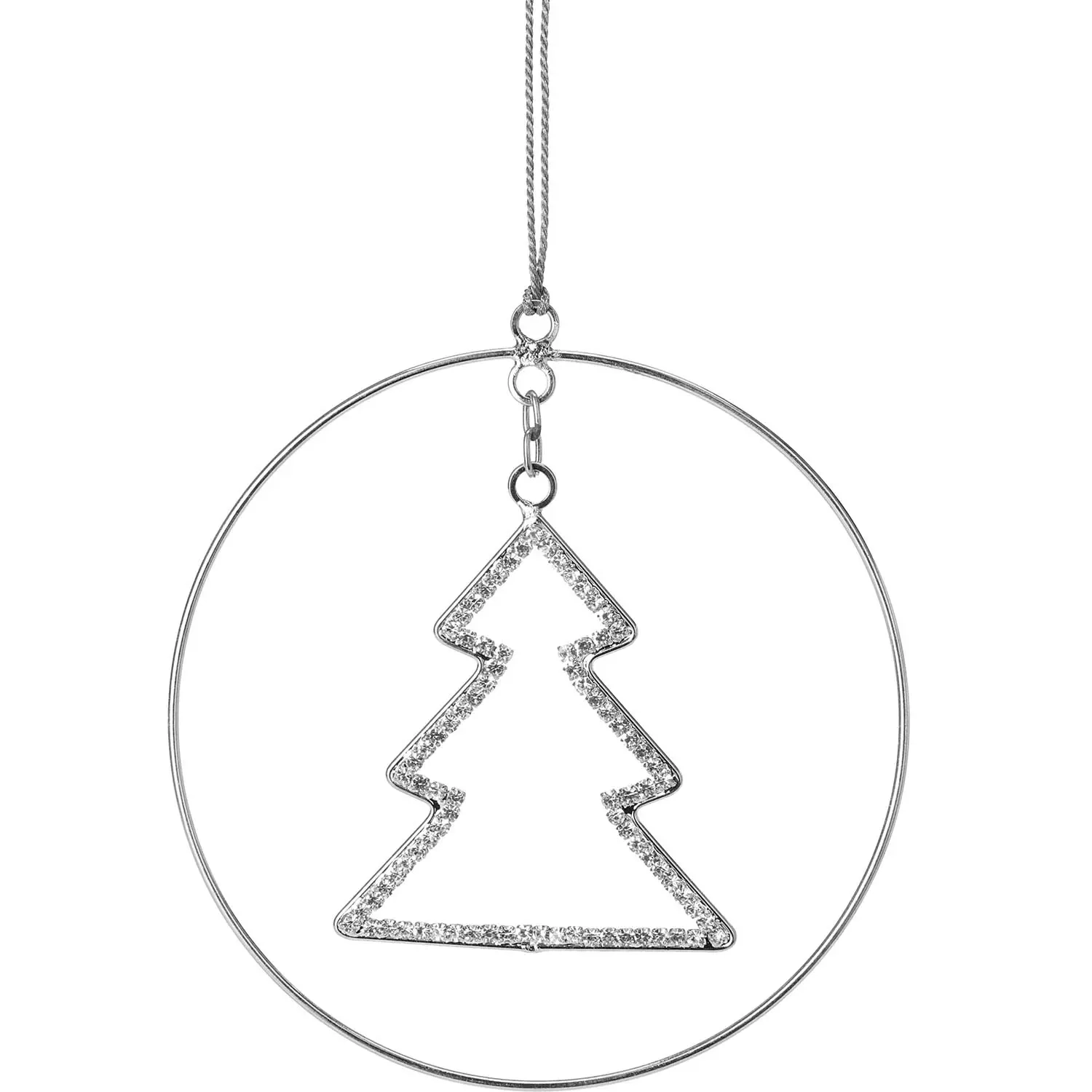 Kranz Silver Ring 12 cm Sortiment - Weihnachtsschmuck - 8720573629225 - 0