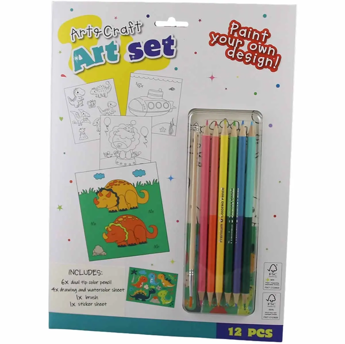 Malset Paint by Numbers Sortiment - Filzstifte, Stifte und Zirkel - 8721037849098 - 1