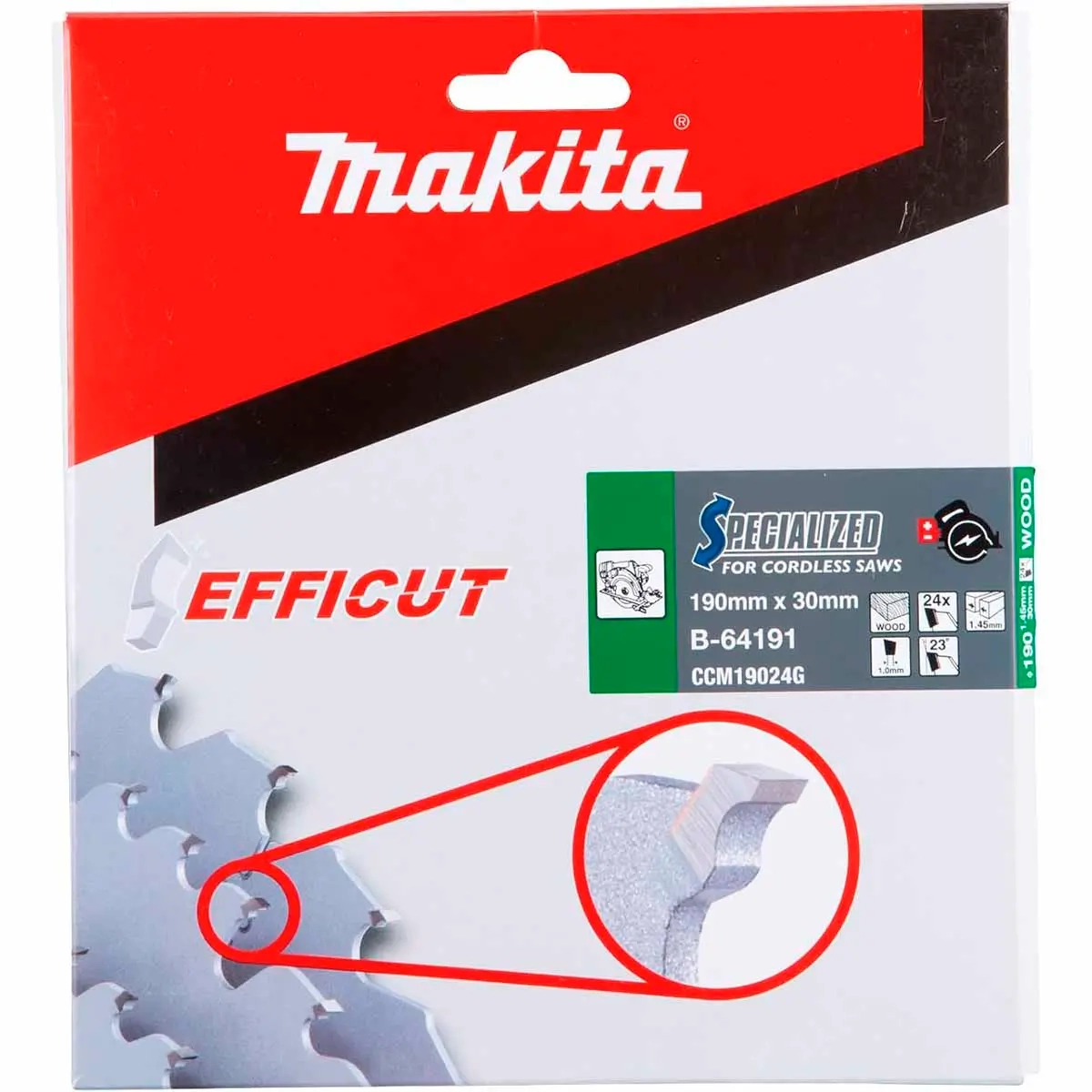 Makita Efficut Kreissägeblatt 190x1,45x30 - Kreissägeblätter - 088381533881 - 2
