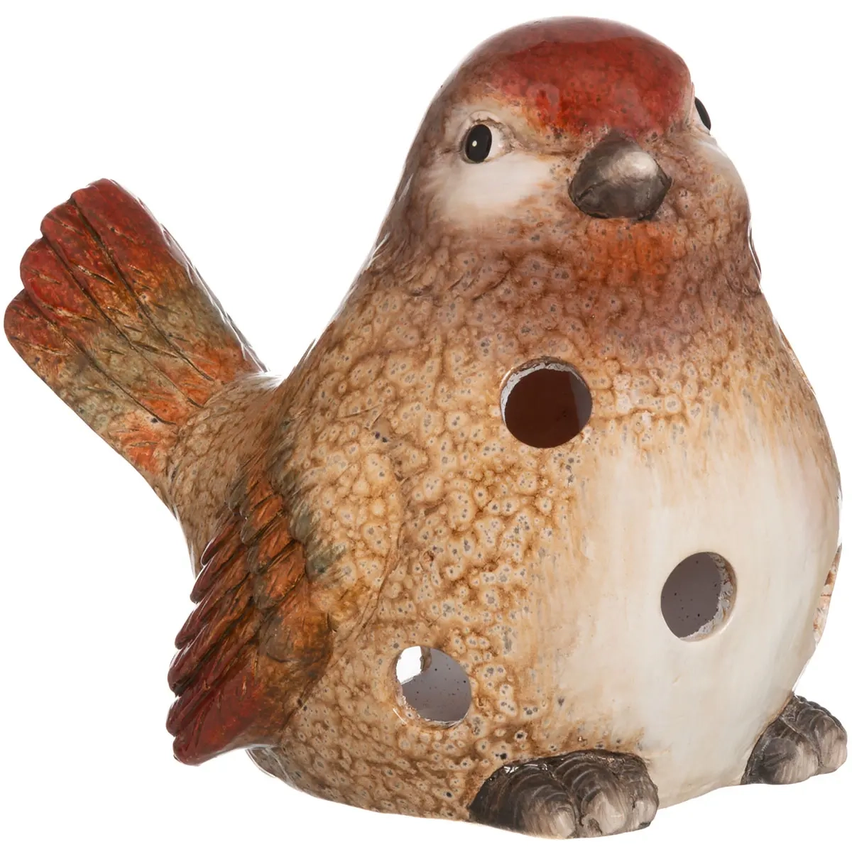 Kerzenlaterne Vogel 18 cm - Kerzenhalter und Teelichthalter - 6410416504735 - 0