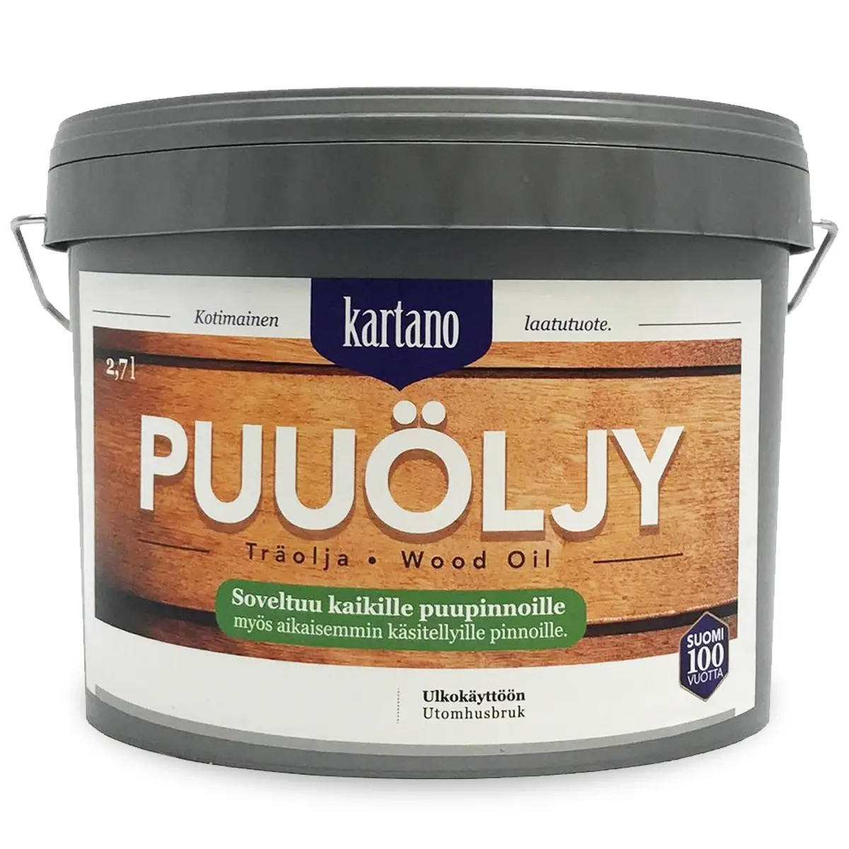 Holzöl Braun 2,7L Kartano - Holzöle und Schutzmittel - 6438168097961 - 0