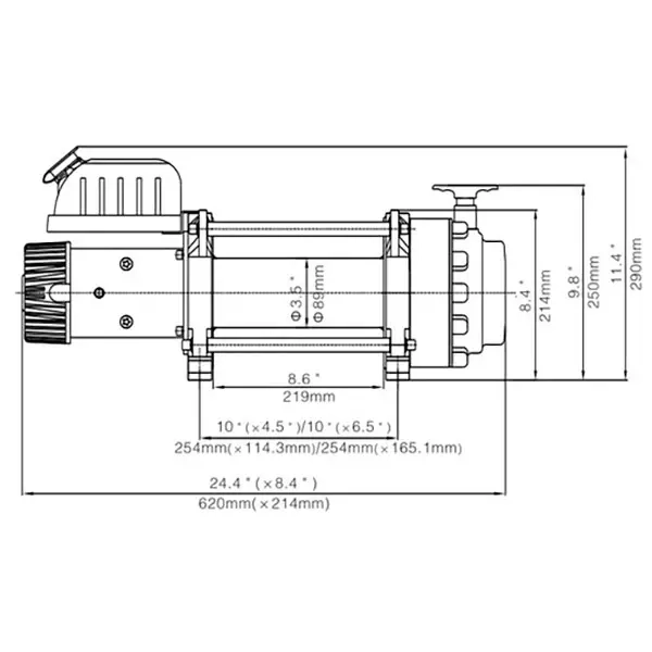 Seilwinde 12V Runva EWN17500 7938kg/17500Lb - Auto-Winden - 6438471030730 - 5