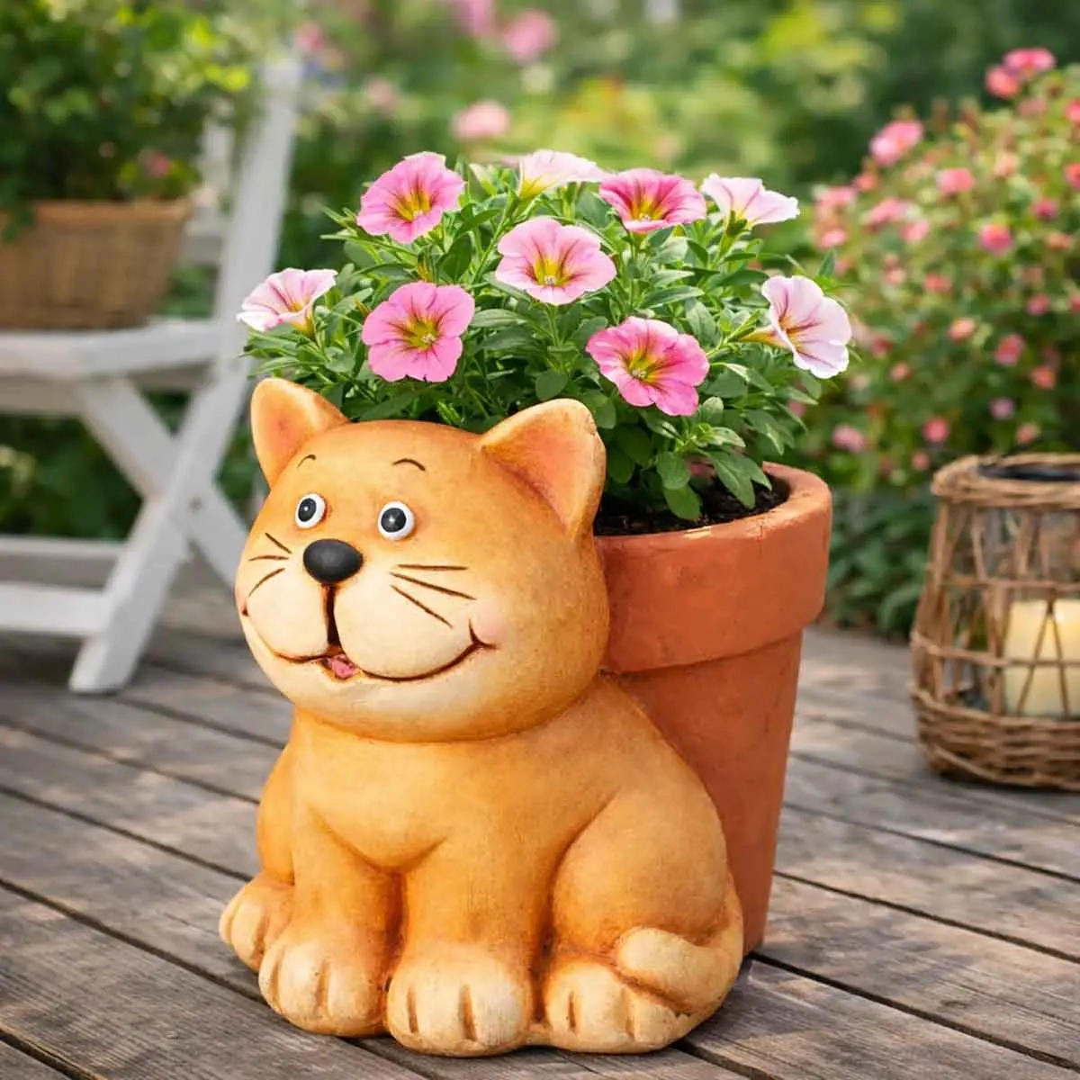 Blumentopf Tierfigur 20 cm, sortiert - Gartenfiguren - 8721037921732 - 1