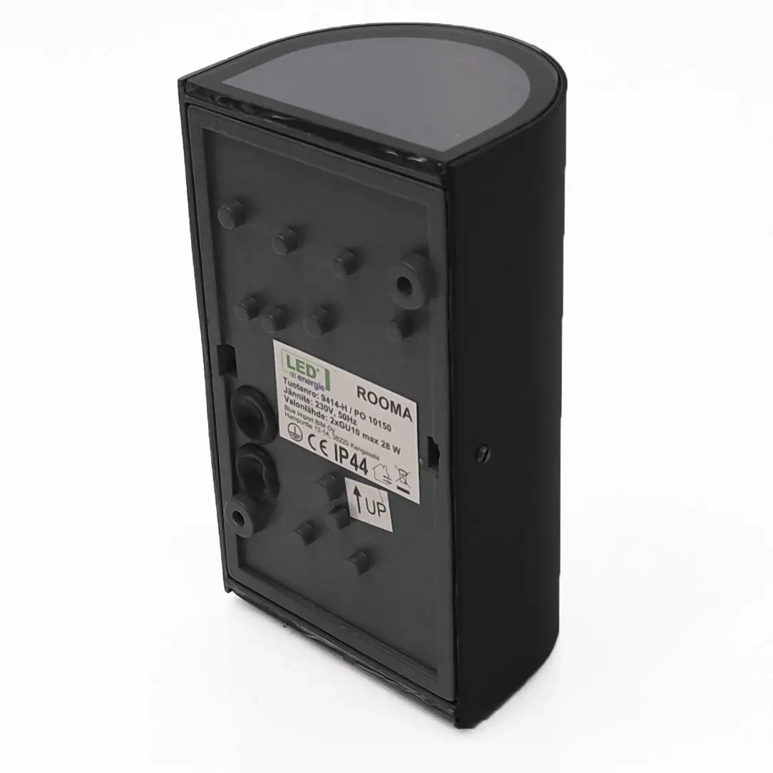 Wandleuchte LED Rom 2xGU10 schwarz - Fassadenlampen und Terrassenlampen - 6418536024034 - 2