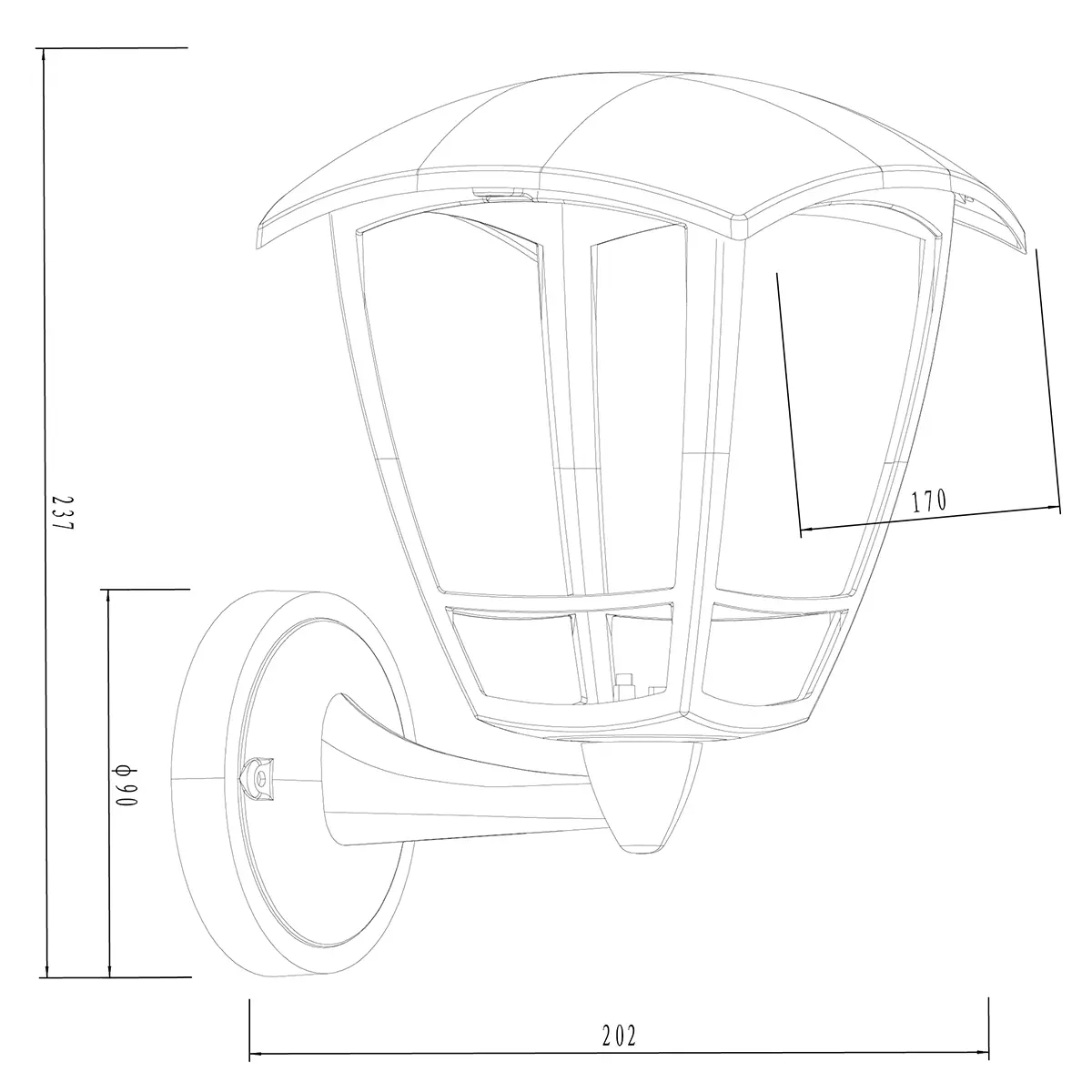 Wandleuchte Emax Aura Weiß - Fassadenlampen und Terrassenlampen - 6430066036639 - 1