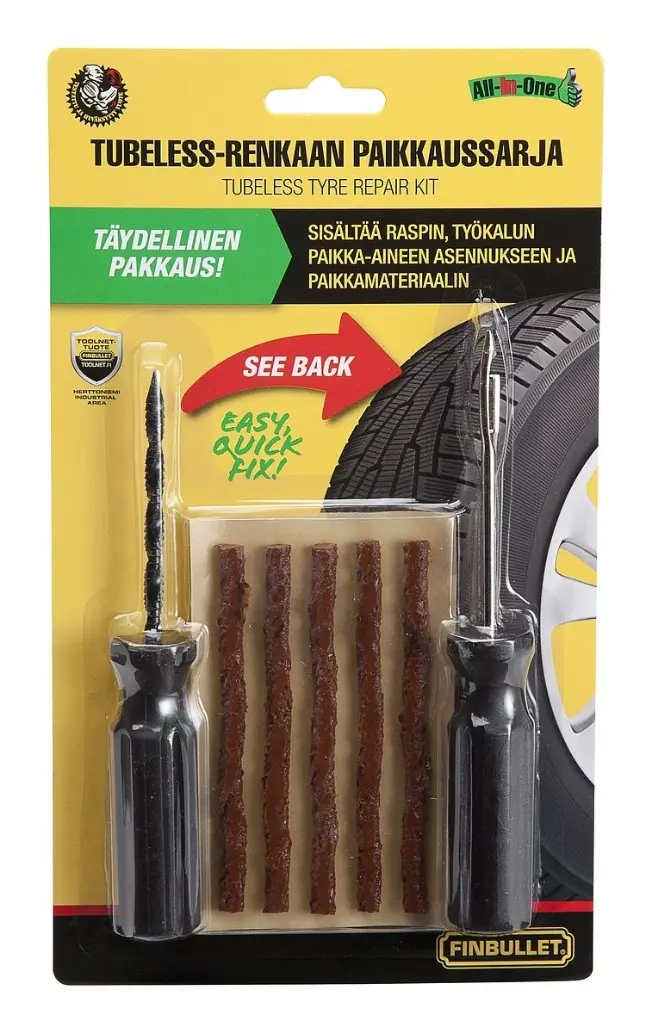 Reifenreparaturset für Auto, 7-teilig - Reifenwerkzeuge und Felgenzubehör - 6438152034996 - 0