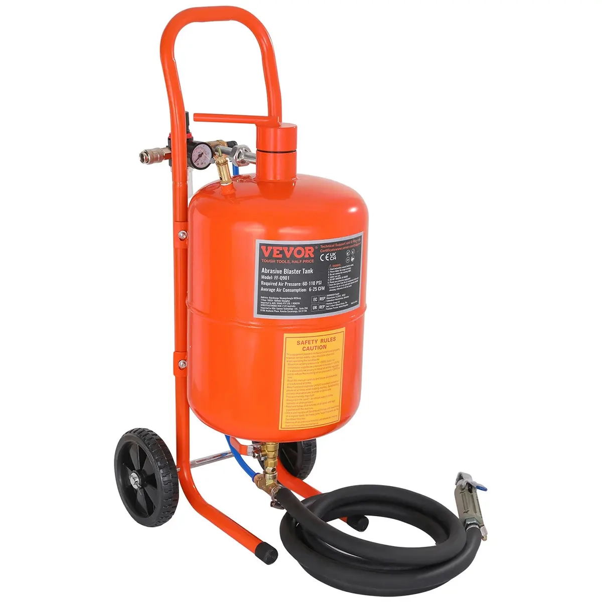 Sandstrahlgerät 18,9L 60-110PSI Vevo - Sandstrahler und Strahlsand - 6438471351965 - 0