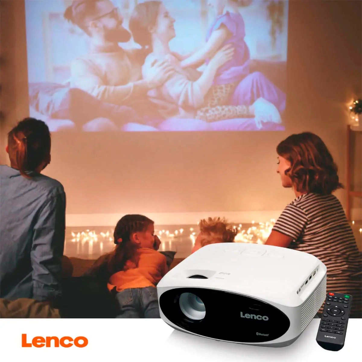 Lenco Full HD 1080P LCD-Projektor Bluet - Computertische und Computermonitore - 8711902078289 - 1