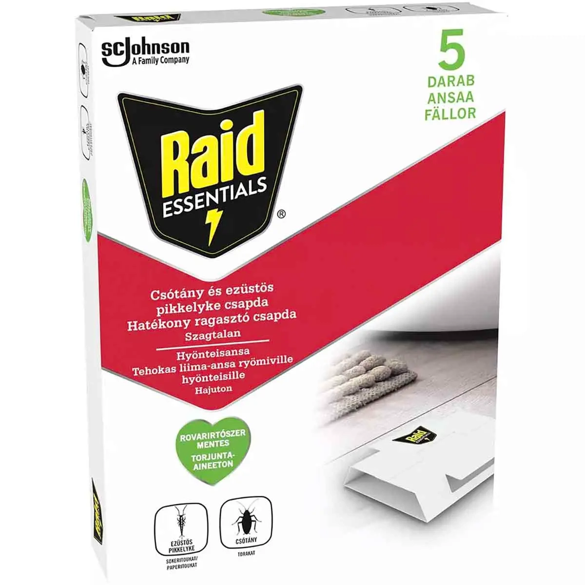 Raid Insektsfälla 5-pack - Insektsfällor och insektsmedel - 5000204429572 - 1