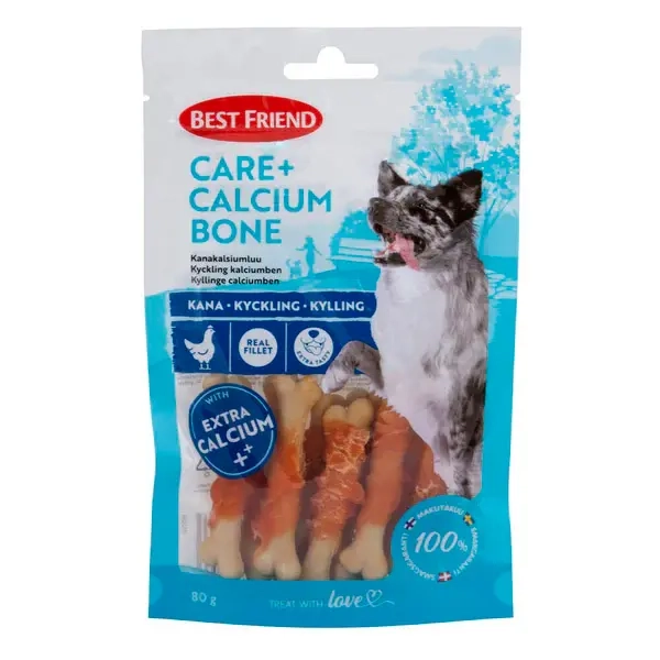 Hühnerknochen Calcium Best Friend Care+ 80g - Hundesnacks und Delikatessen - 5700551172533 - 0