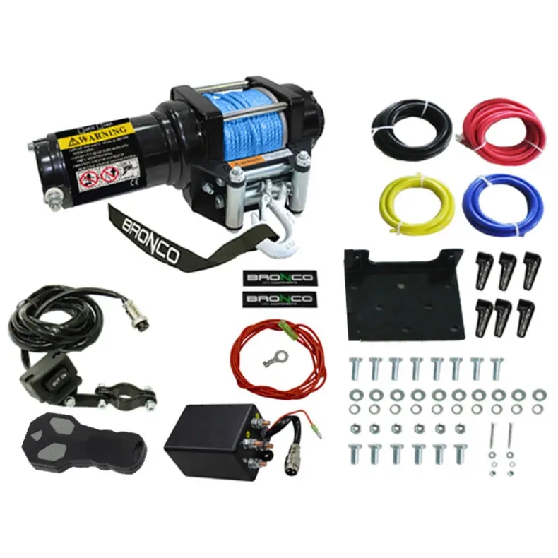 Bronco Gen II 2000lbs Seilwinde mit 10m Seil - Winden für ATV - 6438235266832 - 0